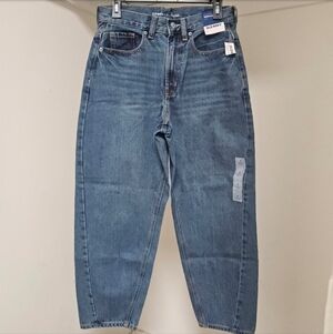 71 OLD NAVY EXTRA HIGH-RISE BALLOON ANKLE JEANS WOMEN'S 8